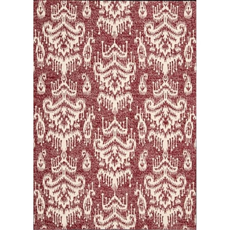 Esfera 15191 Bbl10 Kaleidoscope Area Rug Collection Crimson 3 ft 6 in. x 5 ft 6 in. Rectangle - Crimson ES2454568